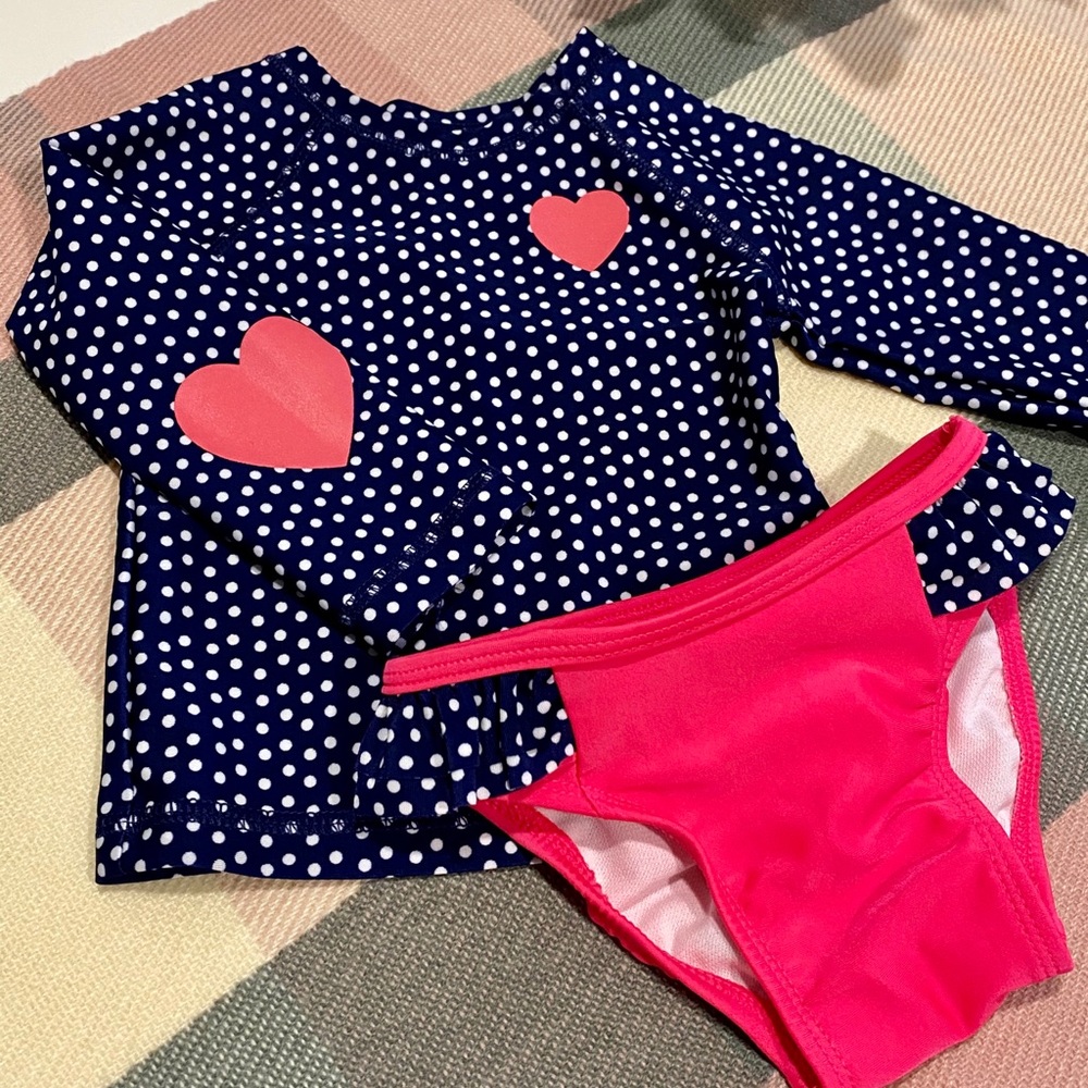 ๐HP๐ ๐NWT Cat & Jack Baby Swimsuit Rashguard - Picture 3 of 7